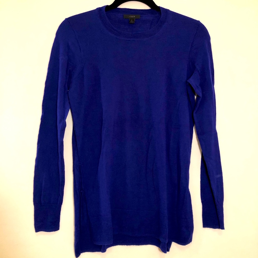 J. Crew Wool Sweater - Ties on Sides, Purple